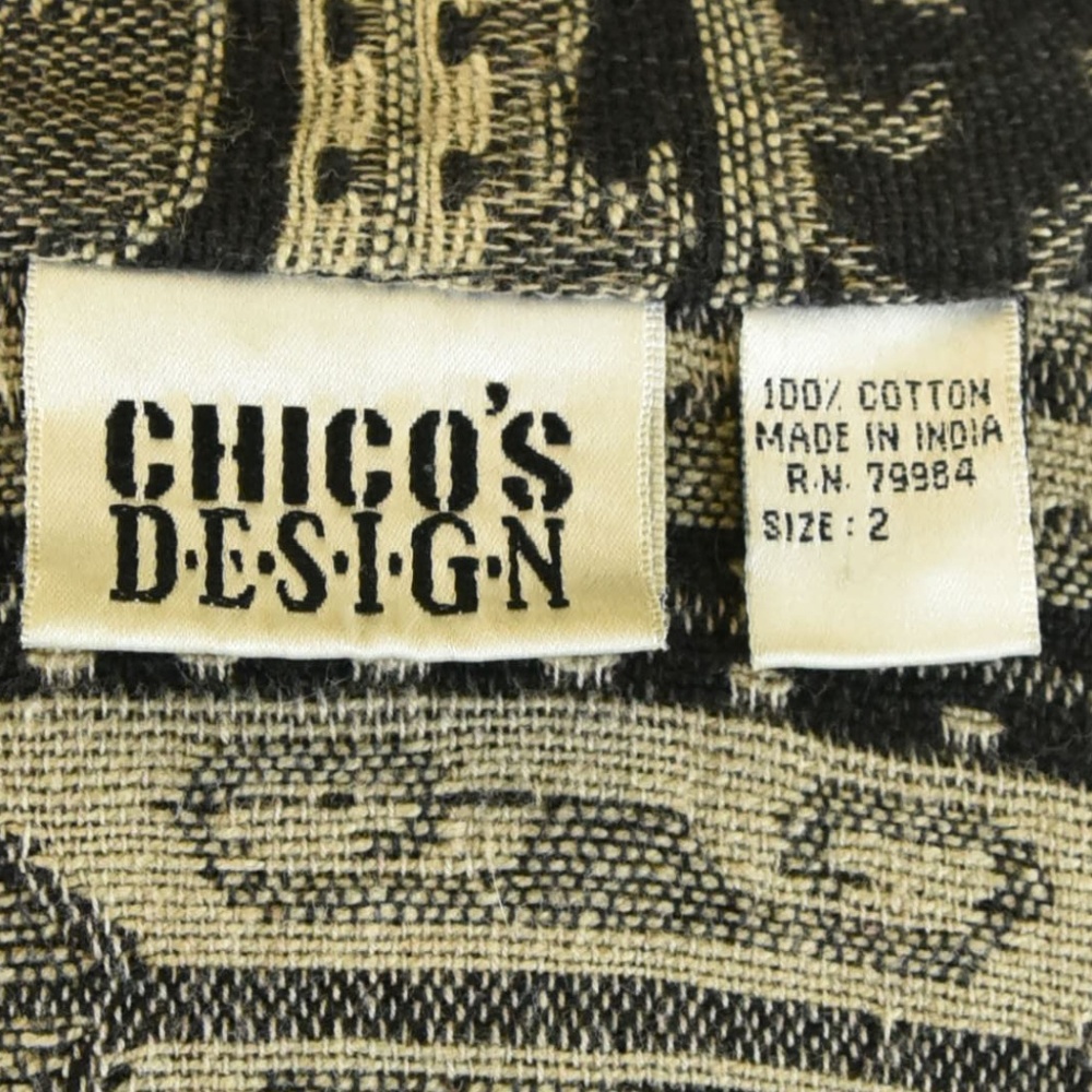 Chico's Abstract Pattern Button Up Jacket - image 6